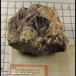 Mineral Specimen: Plumbojarosite from unknown location Mineral Specimen: Plumbojarosite from unknown location