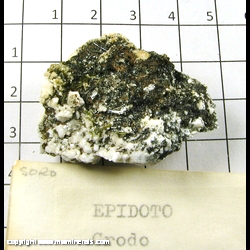 Mineral Specimen: Epidote from Crodo, Ossola Valley, Piedmont, Italy