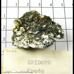 Mineral Specimen: Epidote from Crodo, Ossola Valley, Piedmont, Italy Mineral Specimen: Epidote from Crodo, Ossola Valley, Piedmont, Italy