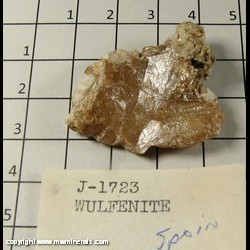 Mineral Specimen: Wulfenite from Spain Mineral Specimen: Wulfenite from Spain