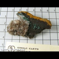 Mineral Specimen: Calcite and Rosasite from Mina Ojuela, Mapimi, Durango, Mexico