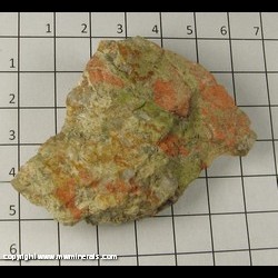 Mineral Specimen: Unakite (Epidote, Microcline, Quartz) from Rockbridge Co,  Virginia