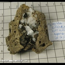 Mineral Specimen: Chabazite from Circle X Boy Scout Camp, Sandstone Peak, Santa Monica Mts. Conservancy, Santa Monica Mts, Ventura Co, California Mineral Specimen: Chabazite from Circle X Boy Scout Camp, Sandstone Peak, Santa Monica Mts. Conservancy, Santa Monica Mts, Ventura Co, California