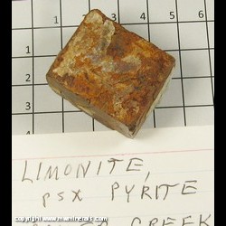 Mineral Specimen: Limonite Pseuodomorph after Pyrite from Coker Creek Dist, Monroe Co, Tennessee Mineral Specimen: Limonite Pseuodomorph after Pyrite from Coker Creek Dist, Monroe Co, Tennessee