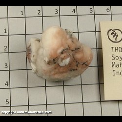 Mineral Specimen: Thomsonite from Soygaon, Maharastra, India Mineral Specimen: Thomsonite from Soygaon, Maharastra, India