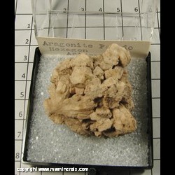 Mineral Specimen: Aragonite, pseudo hexagonal from Arizona Mineral Specimen: Aragonite, pseudo hexagonal from Arizona