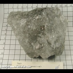 Mineral Specimen: Halite, Massive from Zipaquira salt mine, Mun. de Zipaquira, Cundinamarca Dept, Colombia Mineral Specimen: Halite, Massive from Zipaquira salt mine, Mun. de Zipaquira, Cundinamarca Dept, Colombia