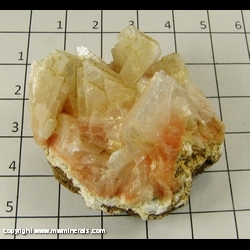 Mineral Specimen: Heulandite from Great Notch, Little Falls Township, Passaic Co, New Jersey Mineral Specimen: Heulandite from Great Notch, Little Falls Township, Passaic Co, New Jersey