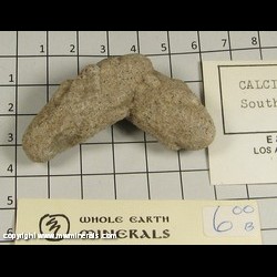 Mineral Specimen: Calcite variety Sand from Rattlesnake Butte, Jackson Co, South Dakota Mineral Specimen: Calcite variety Sand from Rattlesnake Butte, Jackson Co, South Dakota