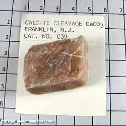 Mineral Specimen: Calcite Cleavage from Franklin, New Jersey