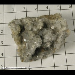 Minerals Specimen: Fluorite from Boulder Hill Mine, Silver Glance Dist, Wellington Hills, Douglas Co, Nevada Minerals Specimen: Fluorite from Boulder Hill Mine, Silver Glance Dist, Wellington Hills, Douglas Co, Nevada