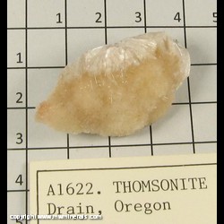 Mineral Specimen: Thomsonite from Drain, Douglas Co, Oregon Mineral Specimen: Thomsonite from Drain, Douglas Co, Oregon