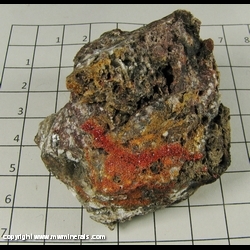 Mineral Specimen: Vanadinite from Hamburg Mine, La Paz Co, Arizona, USA Mineral Specimen: Vanadinite from Hamburg Mine, La Paz Co, Arizona, USA