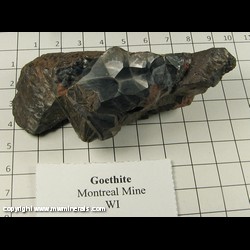 Minerals Specimen: Goethite from Montreal Mine, Montreal, Iron Co, Wisconsin Minerals Specimen: Goethite from Montreal Mine, Montreal, Iron Co, Wisconsin
