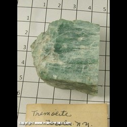 Mineral Specimen: Tremolite from Fowler, St. Lawrence Co, New York Mineral Specimen: Tremolite from Fowler, St. Lawrence Co, New York