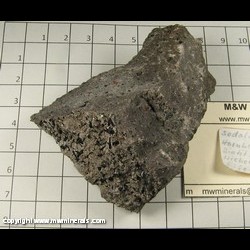Mineral Specimen: Sodalite Crystals, Hornblende Crystals, Biotite Crystals from Nickenicher Sattel, Eich, Andernach, Eifel, Rhineland-Palatinate, Germany Mineral Specimen: Sodalite Crystals, Hornblende Crystals, Biotite Crystals from Nickenicher Sattel, Eich, Andernach, Eifel, Rhineland-Palatinate, Germany
