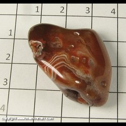 Mineral Specimen: Agate, Lake Superior (polished) from Shore of  Lake Superior, Upper Peninsula, Michigan