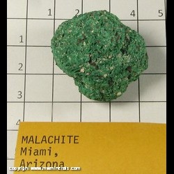 Mineral Specimen: Malachite from Miami, Gila Co,  Arizona