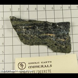 Minerals Specimen: Howieite/Deerite from Laytonville Quarry, Mendocino Co, California Minerals Specimen: Howieite/Deerite from Laytonville Quarry, Mendocino Co, California