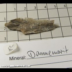 Mineral Specimen: Manganogrunerite variety: Dannemorite from Brunnsjogruvan, Grythyttan, Hallefors, Vastmanland, Sweden Mineral Specimen: Manganogrunerite variety: Dannemorite from Brunnsjogruvan, Grythyttan, Hallefors, Vastmanland, Sweden