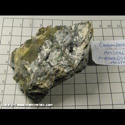 Mineral Specimen: Graphite, Pyrite, Chrome Diopside? from Graphite quarry, Amstall, M�hldorf, Waldviertel, Lower Austria, Austria Mineral Specimen: Graphite, Pyrite, Chrome Diopside? from Graphite quarry, Amstall, M�hldorf, Waldviertel, Lower Austria, Austria