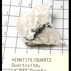Mineral Specimen: Hematite, Quartz from Quartzite, Yuma/La Paz Co, Arizona Mineral Specimen: Hematite, Quartz from Quartzite, Yuma/La Paz Co, Arizona