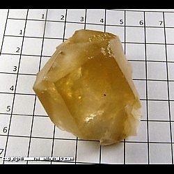 Mineral Specimen: Calcite, Hexagonal (some wear on corners) from Shangbao Mine, Hunan, China Mineral Specimen: Calcite, Hexagonal (some wear on corners) from Shangbao Mine, Hunan, China