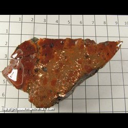 Mineral Specimen: Copper, Microcline, Basalt (epoxy coated) from Caledonia Mine, Ontonagon Co, Michigan Mineral Specimen: Copper, Microcline, Basalt (epoxy coated) from Caledonia Mine, Ontonagon Co, Michigan