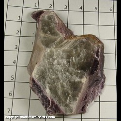 Mineral Specimen: Lepidolite, Bicolor from Itinga, Minas Gerais, Brazil