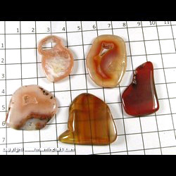 Mineral Specimen: Agate Slices Tumble Polished from Mexico and Brazil