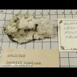 Minerals Specimen: Analcime from Leavitt Meadow (Leavitt Meadows), Mono Co, California Minerals Specimen: Analcime from Leavitt Meadow (Leavitt Meadows), Mono Co, California