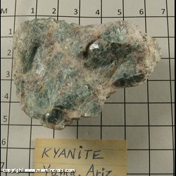 Mineral Specimen: Kyanite from Yuma Co, Arizona (likely near Wellton) Mineral Specimen: Kyanite from Yuma Co, Arizona (likely near Wellton)