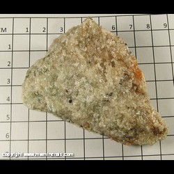 Mineral Specimen: Thorianite in Calcite from Yates Mine, Sandy Creek, Otter Lake, Quebec, Canada Mineral Specimen: Thorianite in Calcite from Yates Mine, Sandy Creek, Otter Lake, Quebec, Canada