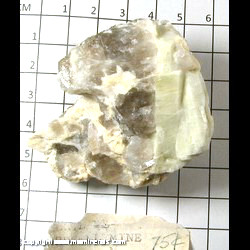 Mineral Specimen: Beryl, Smoky Quartz, Microcline from Wardwell Quarry, Albany, Oxford Co,  Maine