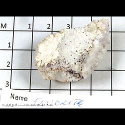 Mineral Specimen: Fluorite (micro cubic crystals) on Quartz from New Method Mine, Amboy, Bristol Mts, San Bernardino Co,  California