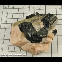 Mineral Specimen: Biotite, Calcite from Yates Mine, Sandy Creek, Otter Lake, Quebec, Canada Mineral Specimen: Biotite, Calcite from Yates Mine, Sandy Creek, Otter Lake, Quebec, Canada