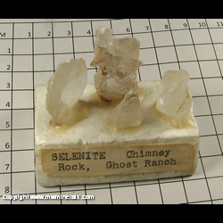 Mineral Specimen: Selenite from Chimney Rock, Ghost Ranch, El Monte Rojo, Rio Arriba Co,  New Mexico