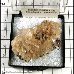 Mineral Specimen: Hemimorphite from Mina Ojuela, Mapimi, Durango, Mexico