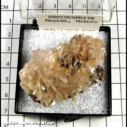Mineral Specimen: Hemimorphite from Mina Ojuela, Mapimi, Durango, Mexico Mineral Specimen: Hemimorphite from Mina Ojuela, Mapimi, Durango, Mexico
