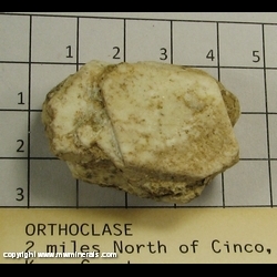 Mineral Specimen: Orthoclase Baveno Twin from 2 miles north of Cinco, Kern Co, California Mineral Specimen: Orthoclase Baveno Twin from 2 miles north of Cinco, Kern Co, California