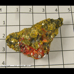 Minerals Specimen: Orpiment, Realgar from Getchell Mine, Humboldt Co, Nevada Minerals Specimen: Orpiment, Realgar from Getchell Mine, Humboldt Co, Nevada