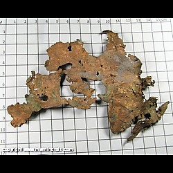 Mineral Specimen: Copper, Sheet (less than 1 mm thick) from Keweenaw Peninsula, Michgain Mineral Specimen: Copper, Sheet (less than 1 mm thick) from Keweenaw Peninsula, Michgain