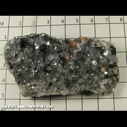 Mineral Specimen: Hematite, Quartz from Florence Mine, Ergemont, Cumberland, Cumbria, England Mineral Specimen: Hematite, Quartz from Florence Mine, Ergemont, Cumberland, Cumbria, England