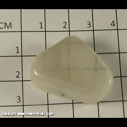 Mineral Specimen: Ulexite variety TV Stone (polished) from Boron, Kern Co, California Mineral Specimen: Ulexite variety TV Stone (polished) from Boron, Kern Co, California