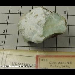 Mineral Specimen: Smithsonite over Hemimorphite from Santa Eulalia, Mexico Mineral Specimen: Smithsonite over Hemimorphite from Santa Eulalia, Mexico