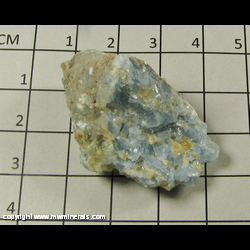 Minerals Specimen: Ellestadite and Tobermorite in Blue Calcite from Minerals Specimen: Ellestadite and Tobermorite in Blue Calcite from