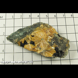 Minerals Specimen: Stilbite, Siderite from Eagles Mine, Lights Creek, Taylorsville, Plumas Co, California Minerals Specimen: Stilbite, Siderite from Eagles Mine, Lights Creek, Taylorsville, Plumas Co, California