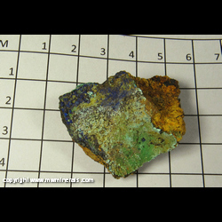 Minerals Specimen: Azurite, Malachite, Chrysocolla from Ventura Mine, Simi Peak, Thousand Oaks, Ventura Co., California Minerals Specimen: Azurite, Malachite, Chrysocolla from Ventura Mine, Simi Peak, Thousand Oaks, Ventura Co., California