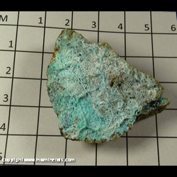 Minerals Specimen: Chrysocolla from Ventura Mine, Simi Peak, Thousand Oaks, Ventura Co., California Minerals Specimen: Chrysocolla from Ventura Mine, Simi Peak, Thousand Oaks, Ventura Co., California