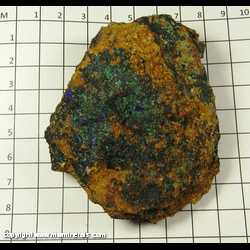 Minerals Specimen: Azurite, Malachite from Ventura Mine, Simi Peak, Thousand Oaks, Ventura Co., California Minerals Specimen: Azurite, Malachite from Ventura Mine, Simi Peak, Thousand Oaks, Ventura Co., California